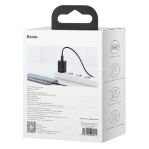 Baseus kelioninis įkroviklis Super Si 1C greitasis įkroviklis 25W EU juodas (CCSP020101) - Image 3