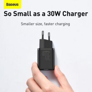 Baseus kelioninis įkroviklis Super Si 1C greitasis įkroviklis PD 30W EU juodas (CCSUP-J01) - Image 14