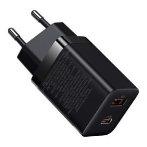 Baseus kelioninis įkroviklis Super Si Pro mini greitasis įkroviklis, C+U, PD 3.0, QC 3.0 30W EU juodas (CCSUPP-E01) - Image 4