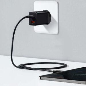 Baseus kelioninis įkroviklis Super Si Pro mini greitasis įkroviklis, C+U, PD 3.0, QC 3.0 30W EU juodas (CCSUPP-E01) - Image 17