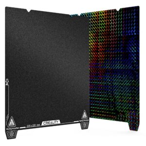 3D spausdinimo paviršius dvipusis PEI grubus + PET "phantom" 235x235 su įkirptėmis CREALITY