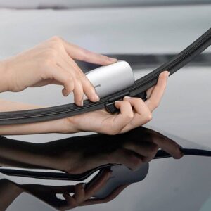 Baseus Car Tool Rain Wing stiklo valytuvų atnaujinimo įrankis, aliuminio lydinys, sidabrinė (CRXFQ-0S) - Image 7