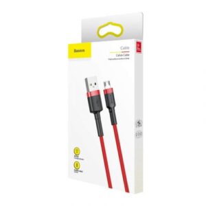 Baseus Micro USB Cafule laidas 2.4A 1m raudonas + raudonas (CAMKLF-B09)