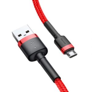 Baseus Micro USB Cafule laidas 2.4A 1m raudonas + raudonas (CAMKLF-B09) - Image 5