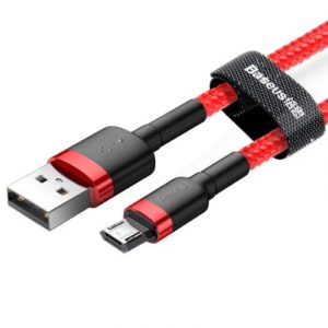 Baseus Micro USB Cafule laidas 2.4A 1m raudonas + raudonas (CAMKLF-B09) - Image 8