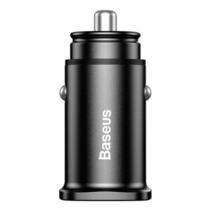 Baseus automobilinis įkroviklis Square metal A + A 30W Dual QC3.0 (SCP.AFC) juodas (CCALL-DS01) - Image 2