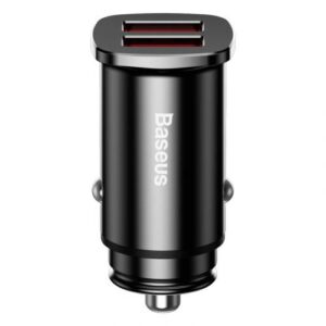 Baseus automobilinis įkroviklis Square metal A + A 30W Dual QC3.0 (SCP.AFC) juodas (CCALL-DS01) - Image 4