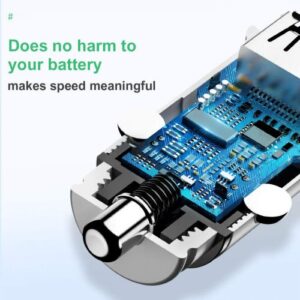 Baseus automobilinis įkroviklis Square metal A + A 30W Dual QC3.0 (SCP.AFC) juodas (CCALL-DS01) - Image 9