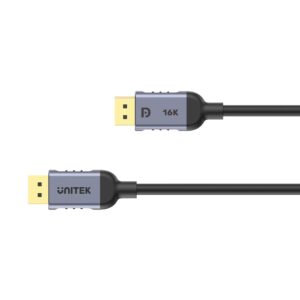 UNITEK C1628GY01-1M „DisplayPort“ kabelis Juoda, Pilka - Image 3