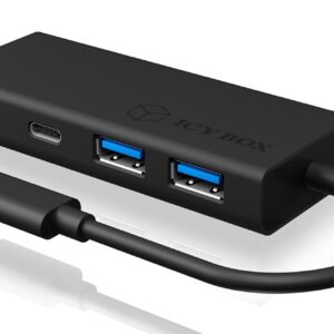 ICY BOX IB-HUB1426-CPD USB 3.2 Gen 1 (3.1 Gen 1) Type-C 5000 Mbit/ai Juoda - Image 3