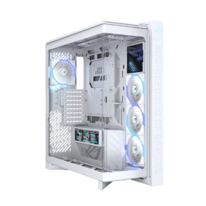ASUS ROG CRONOX GR801 CURVE TG ARGB WHITE „Midi Tower“ Balta - Image 3