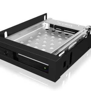 ICY BOX IB-2217StS 8,89 cm (3.5") Atminties disko dėklas Juoda - Image 1