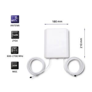 Qoltec 57020 4G LTE antena |14 dBi | Lauke - Image 3