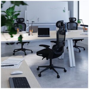 Office chair Diablo Chairs V-Light ergonomic juodos spalvos - Image 7