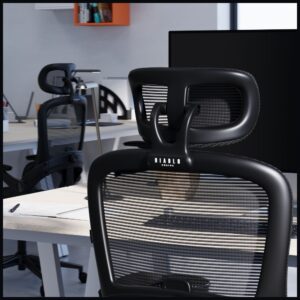 Office chair Diablo Chairs V-Light ergonomic juodos spalvos - Image 9