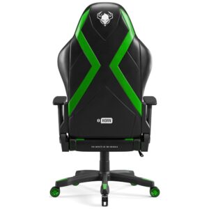 Gaming chair Diablo Chairs X-Horn 2.0 Normal Size juodos spalvos-žalios spalvos - Image 3