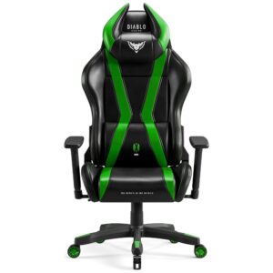 Gaming chair Diablo Chairs X-Horn 2.0 Normal Size juodos spalvos-žalios spalvos - Image 2