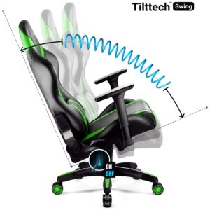 Gaming chair Diablo Chairs X-Horn 2.0 Normal Size juodos spalvos-žalios spalvos - Image 7