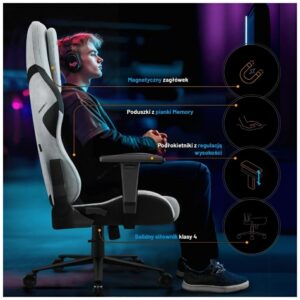 Gaming chair Diablo X-One PRIME Normal Size pilkos spalvos - Image 7