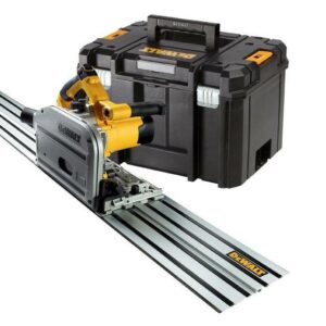 DEWALT NARDINAMASIS PJŪKLAS 165mm/1300W DWS520KTR +KREIPIANČIOJI LINIJUOTĖ 1,5m TSTAK