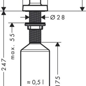 Dozatorius Hansgrohe A71, 40468800 - Image 2