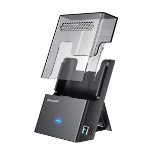 GRAUGEAR G-3502-AC saugojimo diskų prijungimo stotis USB 3.2 Gen 1 (3.1 Gen 1) Type-B Juoda, Permatomas - Image 1