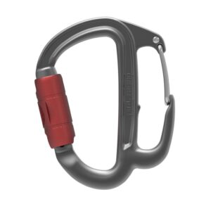 Petzl M042AA00 laipiojimo karabinas Fiksuojamasis karabinas D formos Aliuminis Pilka 1 vnt