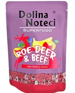 Dolina Noteci Superfood - elniena ir jautiena - šlapias maistas šunims - 300 g