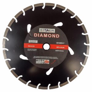 SIDABRINIS DEIMANTINIS DISKAS STONER 350mm SEGMENTINIS