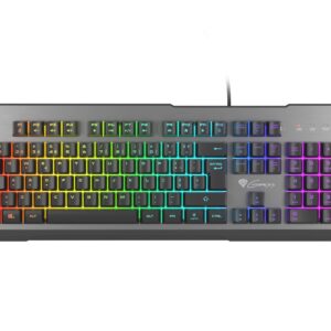 GENESIS Rhod 500 RGB klaviatūra Žaidimams USB QWERTY Portugališka Juoda, Sidabras - Image 2