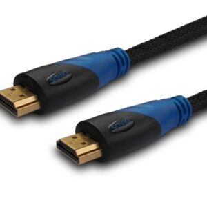 Savio CL-48 HDMI kabelis 2 m HDMI A tipo (standartinis) Juoda, Mėlyna
