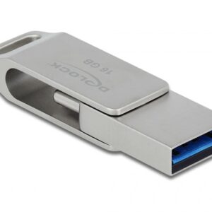 DeLOCK 54075 USB atmintukas 64 GB USB Type-A / USB Type-C 3.2 Gen 1 (3.1 Gen 1) Sidabras - Image 2