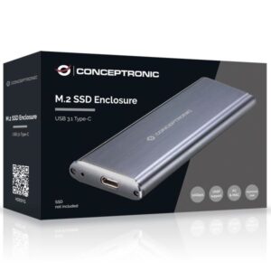Conceptronic HDE01G saugojimo diskų korpusas SSD korpusas Pilka M.2 - Image 3