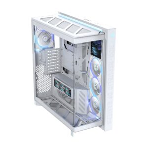 ASUS ROG CRONOX GR801 CURVE TG ARGB WHITE „Midi Tower“ Balta - Image 2