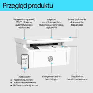 HP LaserJet Wireless Multifunction Black and white Spausdintuvas, Copier, Scanner - Image 3