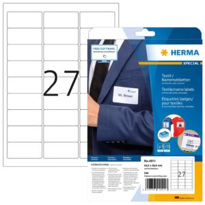 HERMA 4511 lipni etiketė Suapvalintas stačiakampis Balta 540 vnt - Image 1