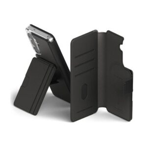 Ringke Samsung Galaxy S26 Dėklas Folio Stand Piniginė Magnetinis Juodas