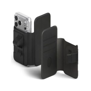 Ringke Apple iPhone 17 Pro Dėklas Folio Grip Piniginė Magnetinis Juodas