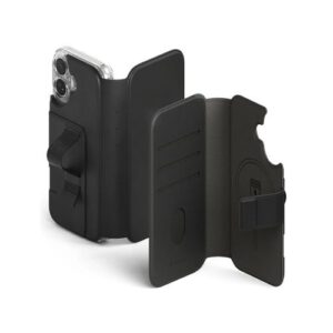 Ringke Apple iPhone 17 Dėklas Folio Grip Piniginė Magnetinis Juodas