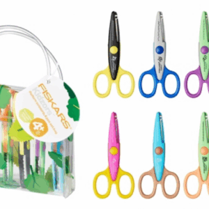 FISKARS KIDZORS, 6 VNT. DEKORATYVINIŲ ŽIRKLIŲ RINKINYS