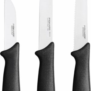FISKARS ESSENTIAL 3 DARŽOVIŲ PEILIŲ RINKINYS