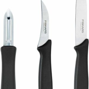 FISKARS ESSENTIAL SKUTIMO PEILIŲ RINKINYS, 3 VNT.
