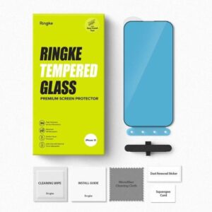 Ringke Apple iPhone 15/ 16 Ekrano apsauga Privatumo grūdintas stiklas 9H su montavimo rėmeliu Skaidrus - Image 3