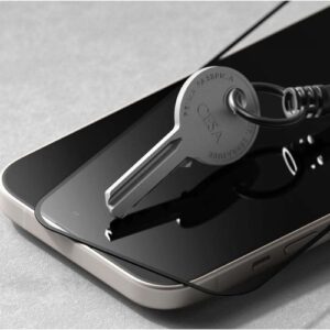 Ringke Apple iPhone 15/ 16 Ekrano apsauga Privatumo grūdintas stiklas 9H su montavimo rėmeliu Skaidrus - Image 7