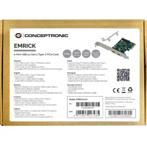 Conceptronic EMRICK07G sąsajos plokštė / adapteris Vidinis USB 3.2 Gen 2 (3.1 Gen 2) - Image 2