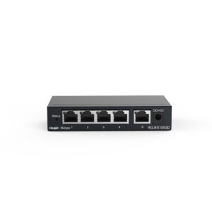 Ruijie Networks RG-ES105GD tinklo komutatorius Ne-valdomas Gigabit Ethernet (10/100/1000) Juoda - Image 2