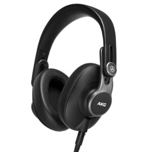 AKG K371 Ausinės be mikrofono ir ausinės su mikrofonu Vielinis Su lankeliu Scena / studija Juoda, Metalinis