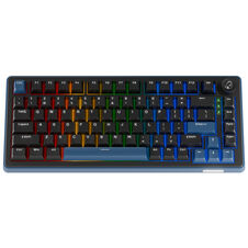 Ducky OK-M 75 Gaming Keyboard, 75%, Hot-Swappable, RGB, ANSI - KTT Wine Red Switches