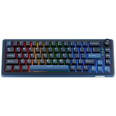 Ducky OK-M 65 Gaming Keyboard, 65%, Hot-Swappable, RGB, ANSI - KTT Baby Blue Switches