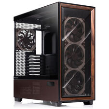 Antec Flux Pro Noctua Edition PC Case, Mid-Tower, E-ATX, Tempered Glass - Brown/Black